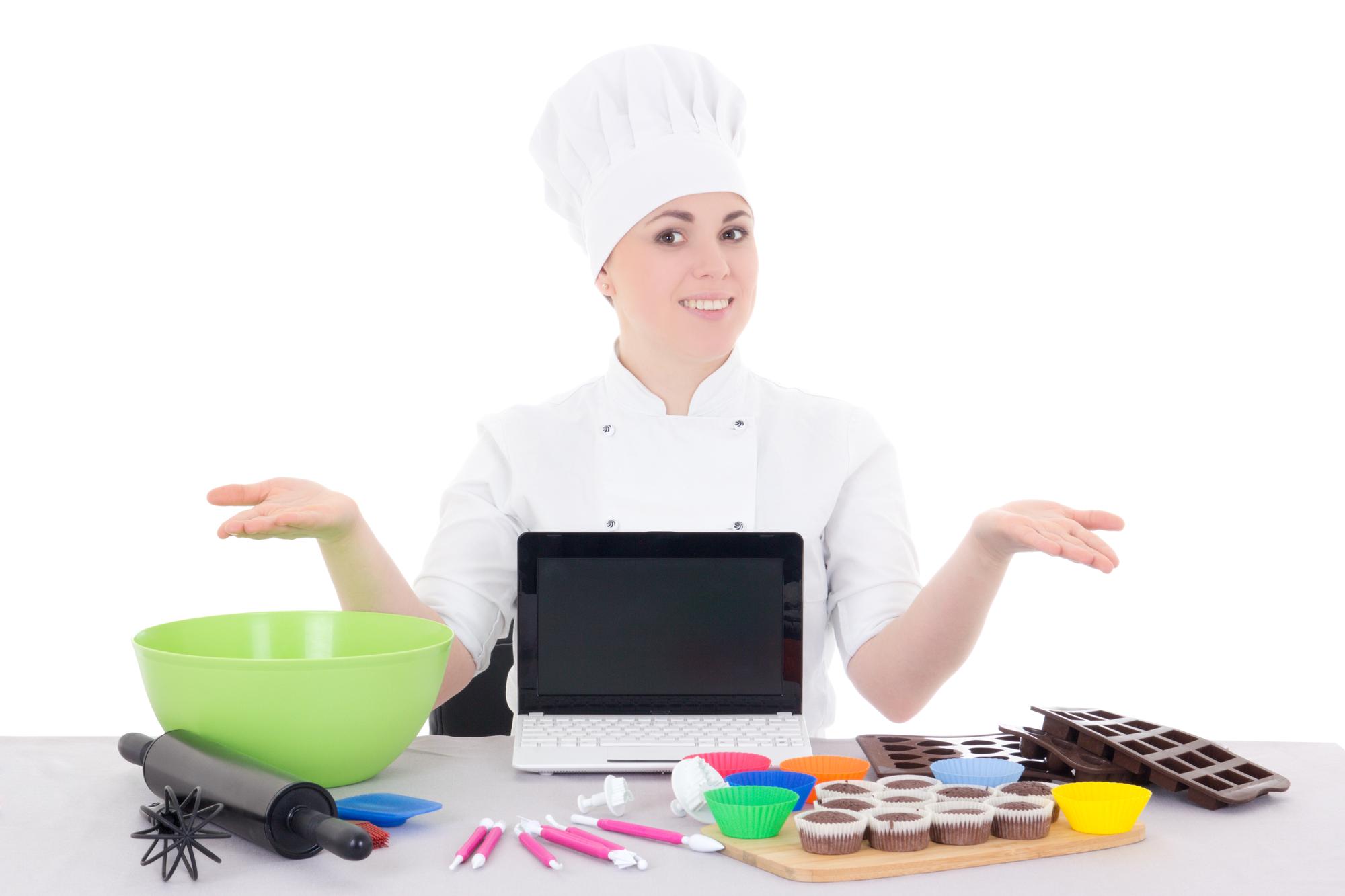 Lezione live di masterclass con chef alla postazione